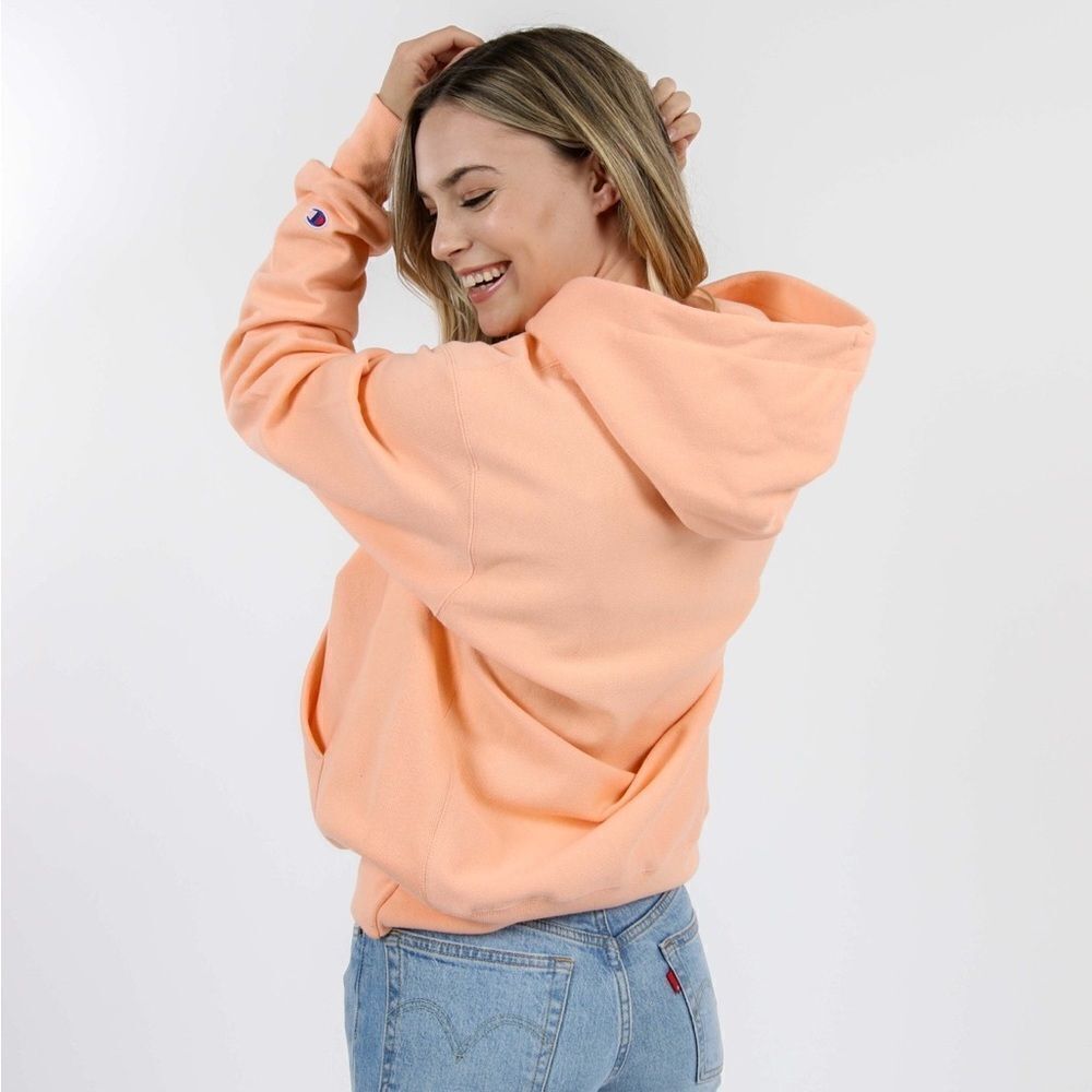Champion Women’s Certain Peach Reverse Weave Boyfriend Hoodie Size XS - Picture 2 of 6